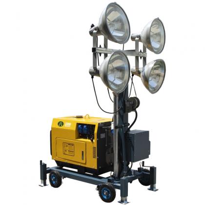  Four ultra-bright 1000W LED lamps mining lighting tower -NASHONE